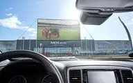 فوتبال را از داخل ماشین ببینید! 