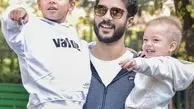 عکس جدید ساعد سهیلی بازیگر معروف در کنار دو پسرش | هامون و تئو با دو رنگ موی متفاوت!