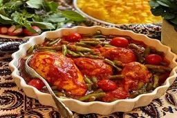 دنبال یک غذای خوشمزه برای سلیقه‌های مختلف می‌گردی؟ | طرز تهیه خورش لوبیا سبز با مرغ