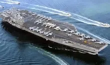 آتش‌سوزی در یک ناو هواپیمابر آمریکا | مجروح شدن 8 نظامی آمریکایی