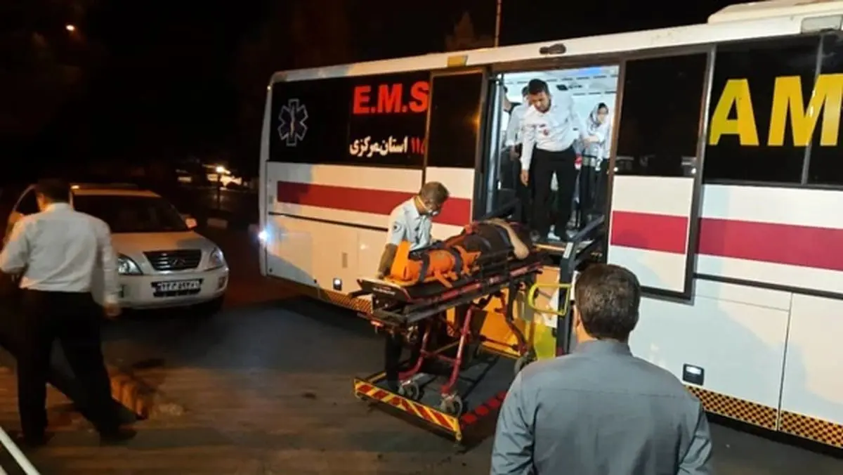 واژگونی مرگبار اتوبوس در محور بروجرد - اراک |  ۵۹ زخمی و 2 فوتی+ ویدئو