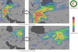 عکس| نقشه بارش‌های شدید پیش‌بینی شده برای ‎ایران 