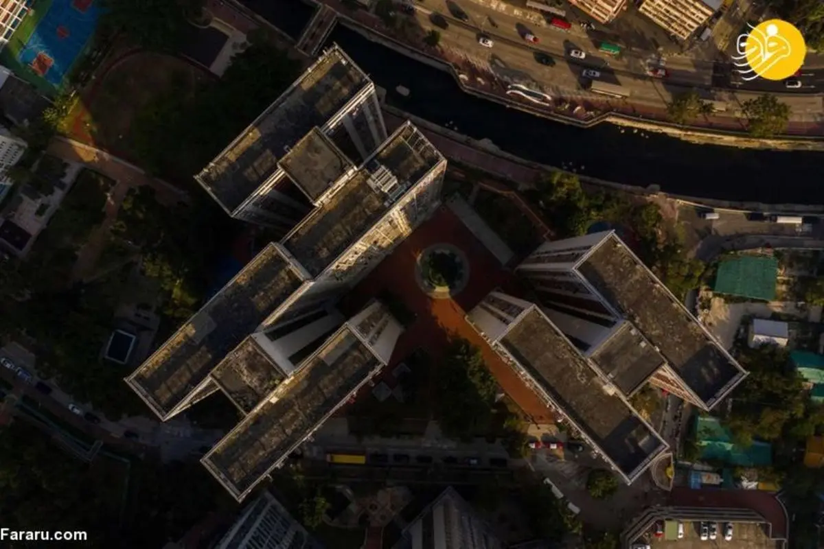  نمای دید پرنده هنگ کنگ 