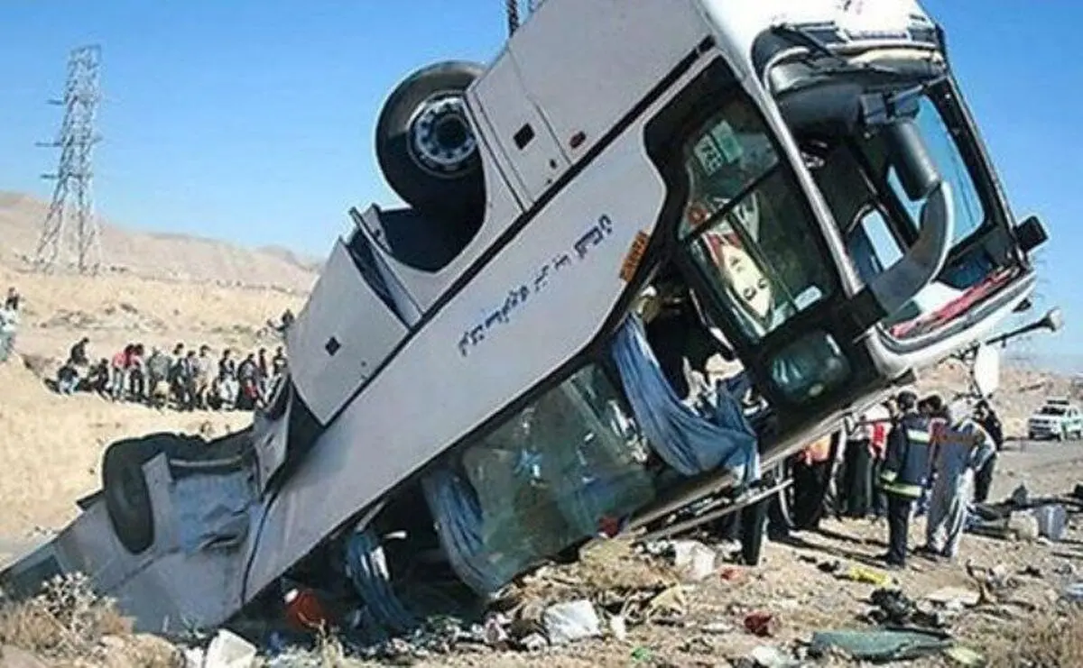 افزایش ۶٢ درصدی تصادف اتوبوس ها نسبت به سال گذشته