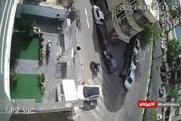 لحظه سرقت تلفن همراه در خیابان قائم‌مقام تهران+ویدئو

