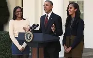 اوباما |   دخترانم در اعتراضات مقابله با نژادپرستی تابستان شرکت کرده بودند
