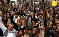 قبایل یمن با تجمعی مسلحانه در صنعاء+عکس