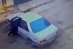 لحظه‌ی سرقت عجیب پژو در روز روشن+ویدئو 