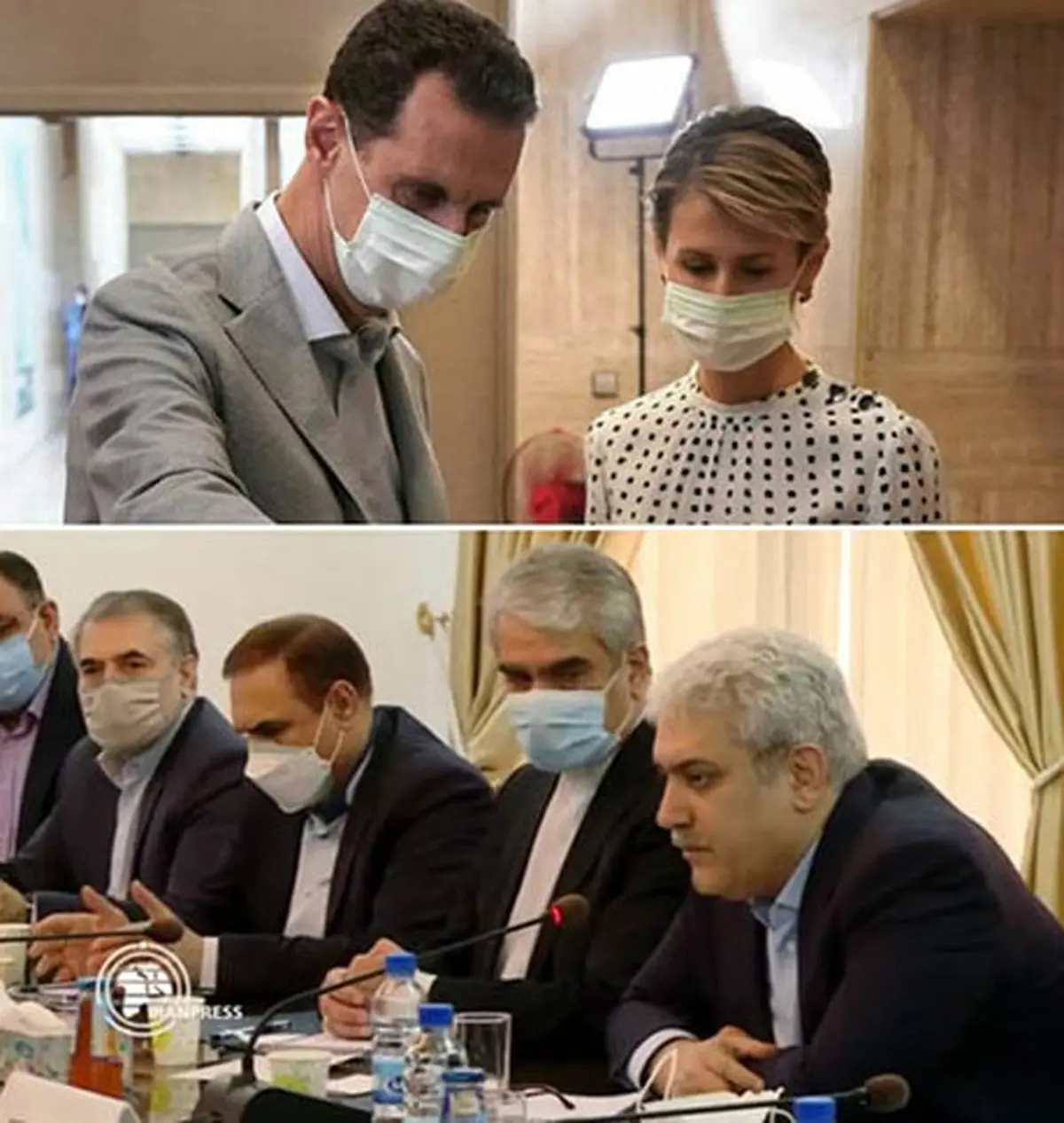 دردسر بشار اسد به دلیل دیدار با هیات ایرانی| بشار اسد از سورنا ستاری کرونا گرفته است؟