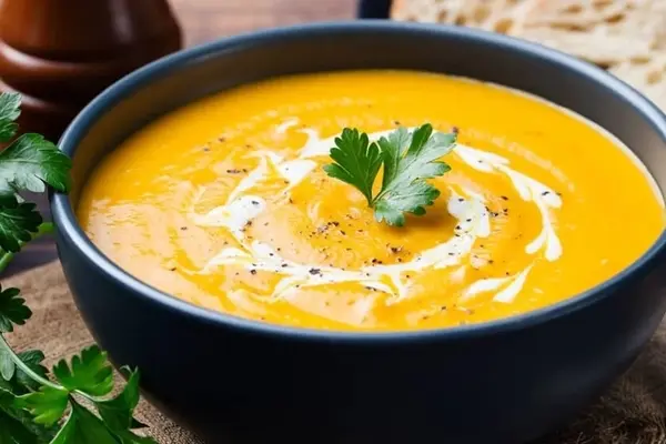 طرز تهیه سوپ کدو حلوایی | بیا یه سوپ پاییزی متفاوت بهت یاد بدم! +ویدئو
