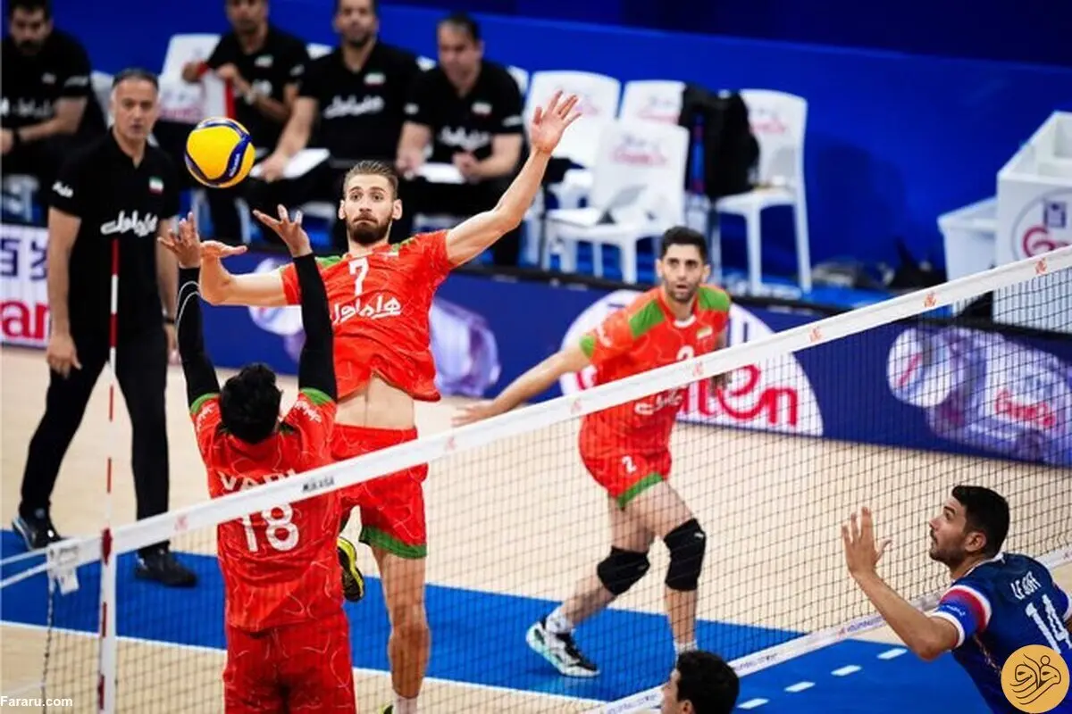 بازگشت به ریل شکست تیم والیبال | پیروزی 3-0 جدال فرانسه و ایران