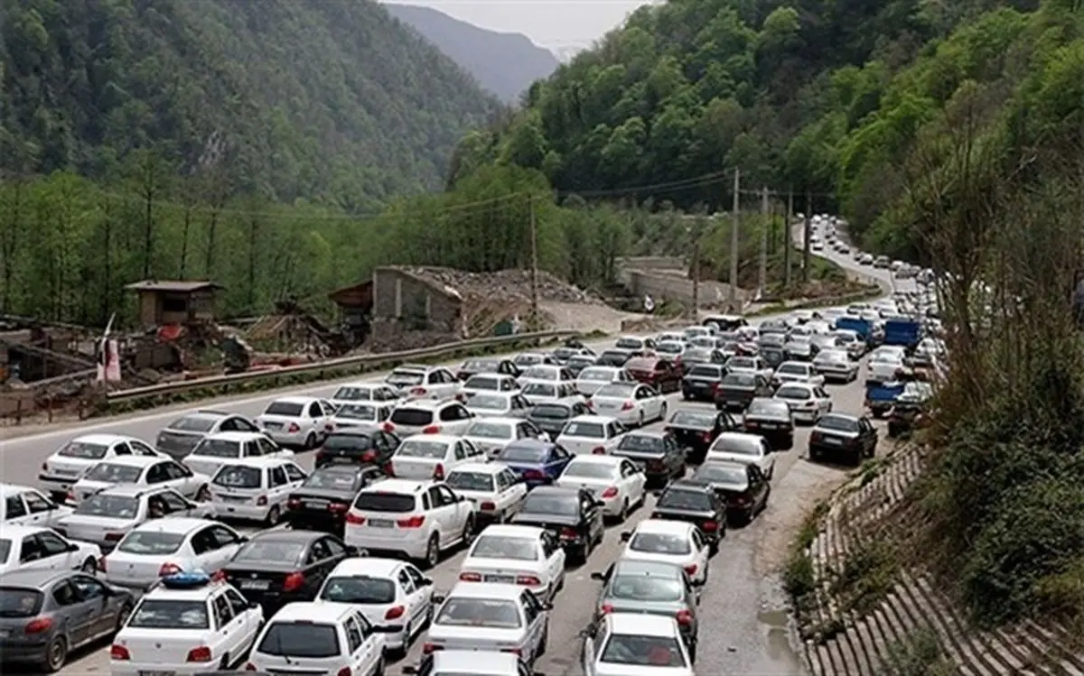  ترافیک سنگین در آزادراه کرج-تهران