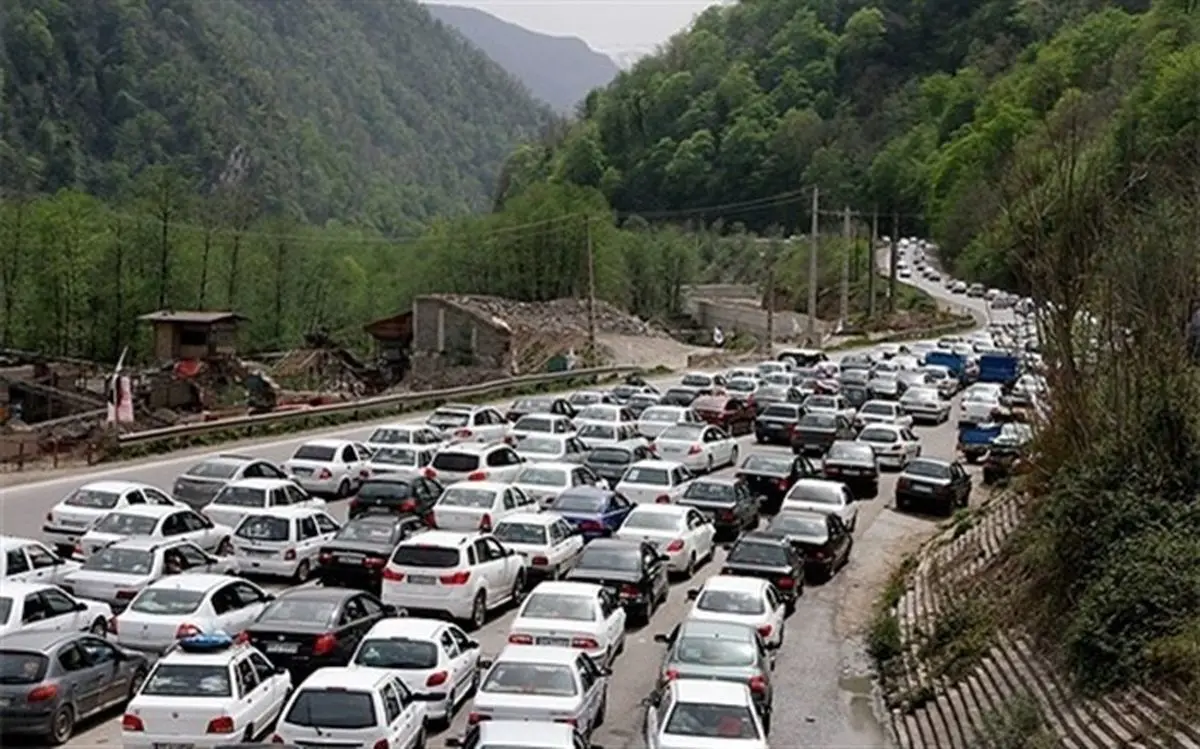 ترافیک سنگین در محور کرج - قزوین