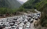 وضعیت ترافیکی محورهای استان البرز  | ترافیک  سنگین در محور کرج - چالوس