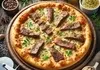 طرز تهیه پیتزا سیر و استیک | خودت تو خونه به سبک رستوران‌ها پیتزا درست کن! +ویدئو