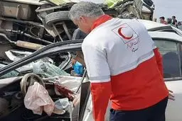 عصر امروز جاده کرج - چالوس رنگ خون گرفت | تصادف شدید و خونین در جاده‌ی کرج