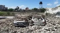 تصاویرمدفون شدن ۴ خودرو بر اثر ریزش دیوار در شهرری 