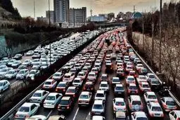  ترافیک سنگین درمحورهای مواصلاتی مختلف +جدول
