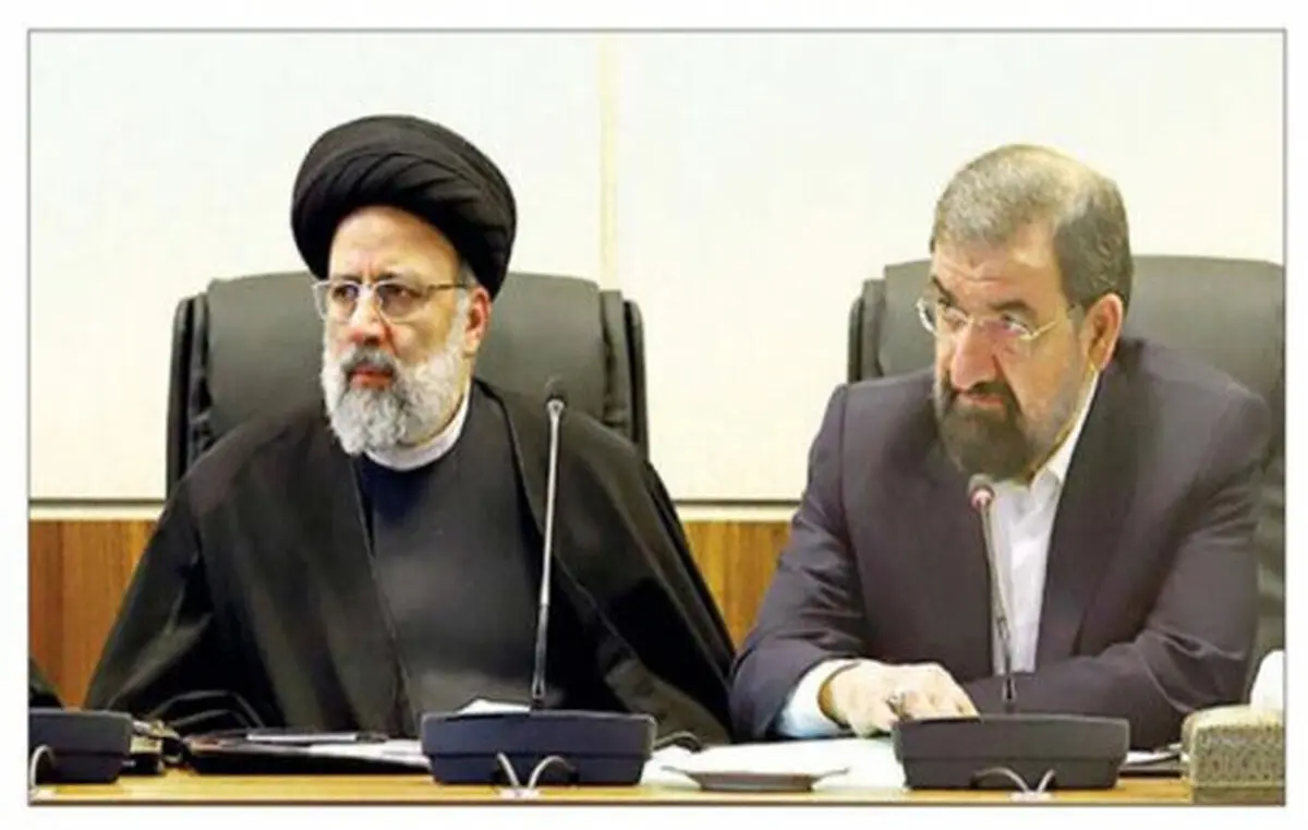 تغییر چهره محسن رضایی در جلسه با رئیسی