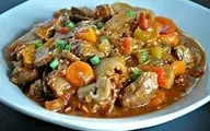 خوراک گوشت یک غذای نونی و مقوی و خوشمزه |  طعم اصیل ایرانی در سه سوت +ویدئو