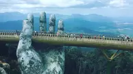 افتتاح پل معلق شیشه‌ای ۶۰۰ متری
 در ارتفاعات جنگلی در ویتنام+ویدئو
