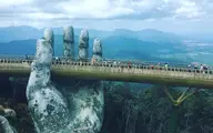 افتتاح پل معلق شیشه‌ای ۶۰۰ متری
 در ارتفاعات جنگلی در ویتنام+ویدئو
