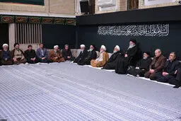 اولین شب مراسم عزاداری ایام فاطمیه با حضور رهبر انقلاب برگزار شد