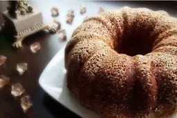 این کیک هم خوشمزه است هم مقوی و کلا همه چی تموم! | طرز تهیه کیک ارده و شیره بدون روغن +ویدئو