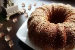 این کیک هم خوشمزه است هم مقوی و کلا همه چی تموم! | طرز تهیه کیک ارده و شیره بدون روغن +ویدئو
