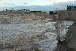 سیلاب دوباره گناباد را فرا گرفت 