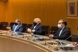 دیدار ظریف با وزیر صنعت اسپانیا +عکس 