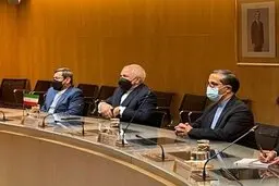 دیدار ظریف با وزیر صنعت اسپانیا +عکس 
