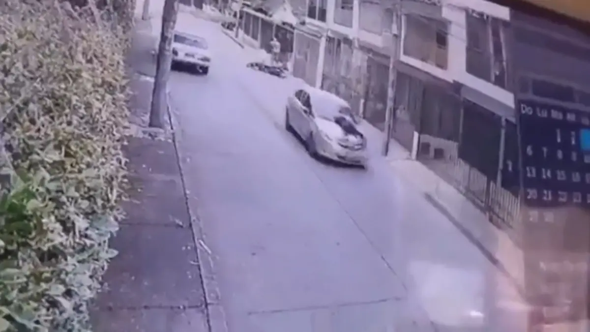 راننده اتومبیل سارق را زیر گرفت!+ویدئو