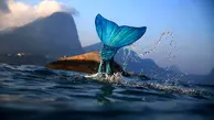 رواج جدیدترین تفریح آبی در چین با نام «شیرجه آزاد به سبک پری دریایی»