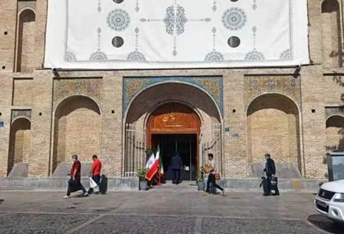 بازگشایی قدیمی ترین درب کاخ گلستان| "باب علی" تاریخی ترین درب کاخ گلستان باز شد
