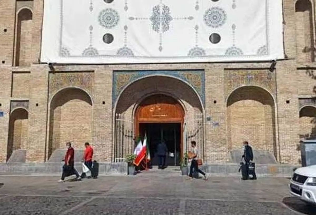 بازگشایی قدیمی ترین درب کاخ گلستان| "باب علی" تاریخی ترین درب کاخ گلستان باز شد
