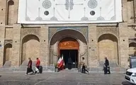 بازگشایی قدیمی ترین درب کاخ گلستان| "باب علی" تاریخی ترین درب کاخ گلستان باز شد
