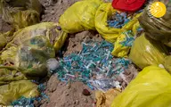  دفن زباله های بیمارستانی در ایران +عکس