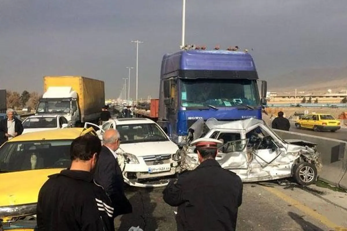 تصادف زنجیره‌ای‌ جاده تبریز را خونین کرد! | ۳ کشته در تبریز 