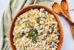 راز خوشمزه شدن سالاد ماکارونی لو رفت! | طرز تهیه سالاد ماکارونی مخصوص +ویدئو