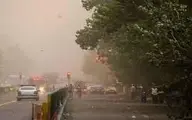 وقوع بزرگترین طوفان در تهران | تصاویری ترسناک از سقوط درختان + ویدئو