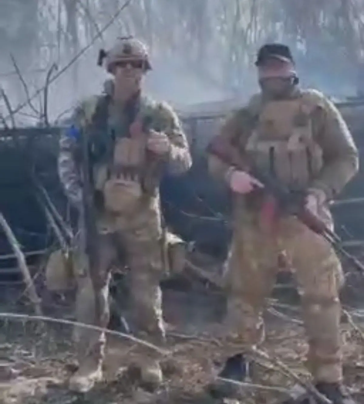 نیروهای نظامی آمریکایی، در جبهه‌ی جنگ اوکراین علیه روسیه!+ویدئو 