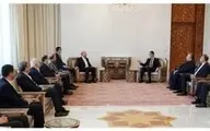  جزئیات دیدار رئیس مجلس با بشار اسد +عکس