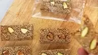 طرز تهیه کنجد بار مقوی برای عصرانه + ویدیو 