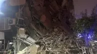 لحظه‌ی ریزش ساختمان ۸ طبقه در زلزله ترکیه+ویدئو 