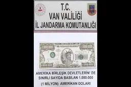 کشف اسکناس یک میلیون دلاری در ترکیه