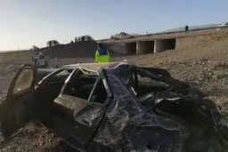 واژگونی خودرو حامل مهاجران خارجی در کاشان ۳ کشته و ۹ مصدوم داشت