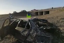واژگونی خودرو حامل مهاجران خارجی در کاشان ۳ کشته و ۹ مصدوم داشت
