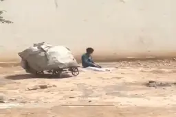 نماز کودک کار + ویدئو
