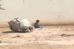 نماز کودک کار + ویدئو